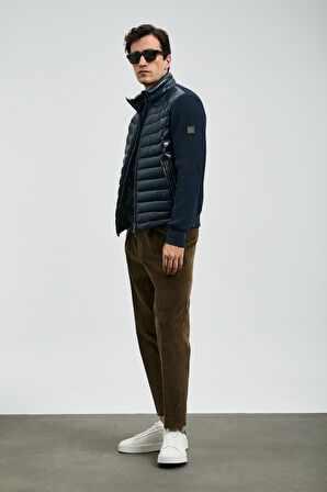 Lufian Erkek Glenn Kaz Tüyü Mont 112120243 Lacivert