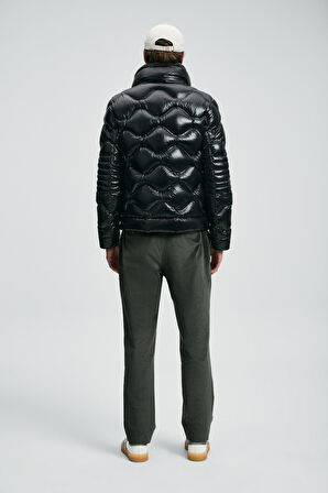 Lufian Erkek Roy Kaz Tüyü Mont 112120247 Siyah