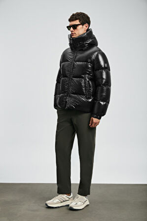 Lufian Erkek Jadon Kaz Tüyü Mont 112120249 Siyah