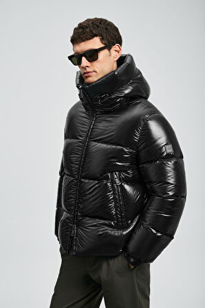 Lufian Erkek Jadon Kaz Tüyü Mont 112120249 Siyah