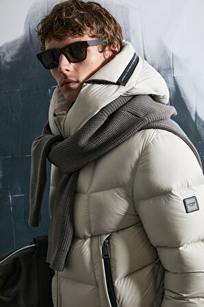 Lufian Erkek Jacop Kaz Tüyü Mont 112120251 Taş