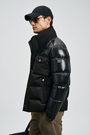 Lufian Erkek Genıous Kaz Tüyü Mont 112120253 Siyah