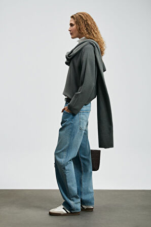 Lufian Kadın Holly Kazak 122090036 Duman Yeşili