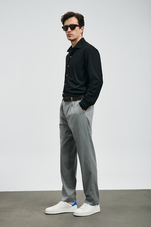 Carl Erkek Basic Gömlek Regular Fit Siyah