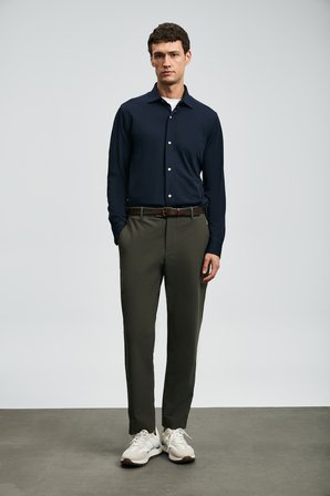 Carl Erkek Basic Gömlek Regular Fit Lacivert