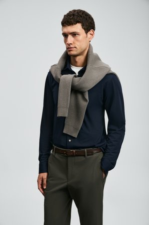 Carl Erkek Basic Gömlek Regular Fit Lacivert