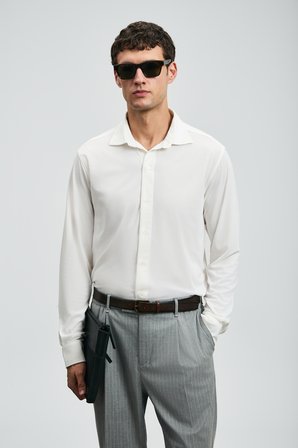 Carl Erkek Basic Gömlek Regular Fit Beyaz