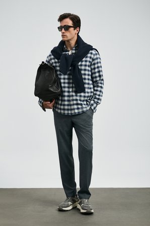 Duke Erkek Basic Gömlek Regular Fit Lacivert