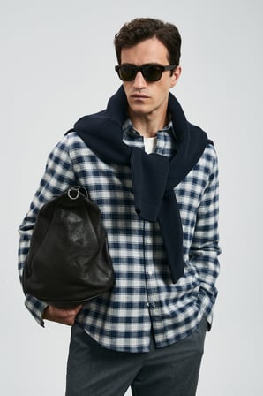 Duke Erkek Basic Gömlek Regular Fit Lacivert