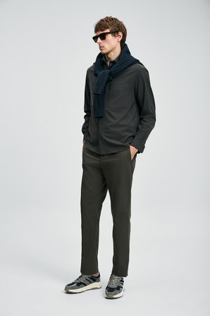 Lord Erkek Basic Gömlek Regular Fit Haki