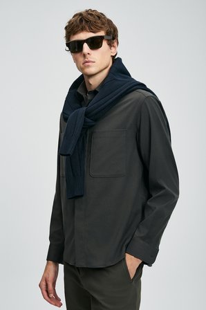 Lord Erkek Basic Gömlek Regular Fit Haki