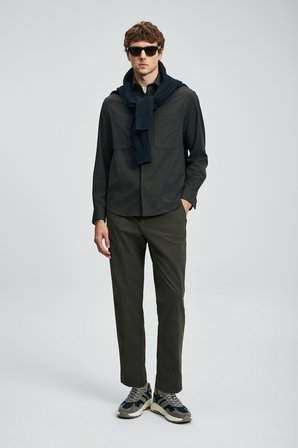 Lord Erkek Basic Gömlek Regular Fit Haki
