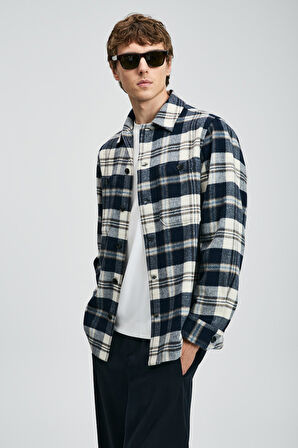 Kor Erkek Basic Gömlek Regular Fit Lacivert