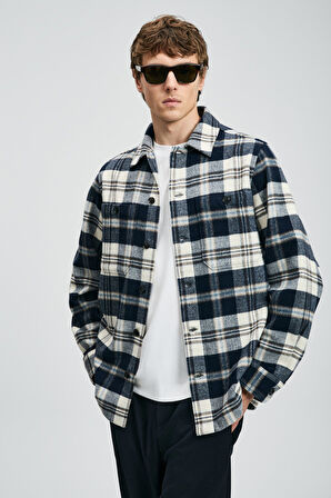 Kor Erkek Basic Gömlek Regular Fit Lacivert