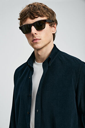 Lufian Erkek Gömlek Drew 112010682,Lacivert,XS