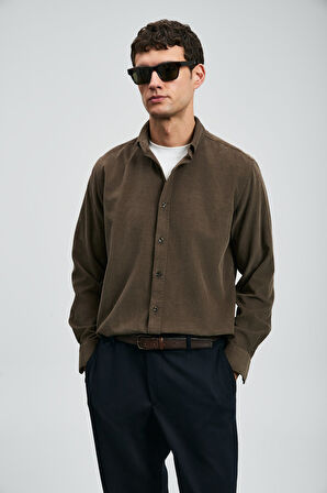 Lufian Erkek Gömlek Drew 112010682,Haki,M