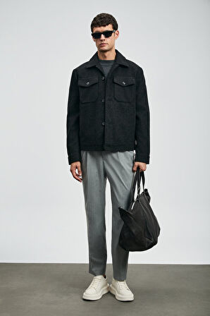 Lufian Good Erkek Örme Ceket 112120262 Siyah