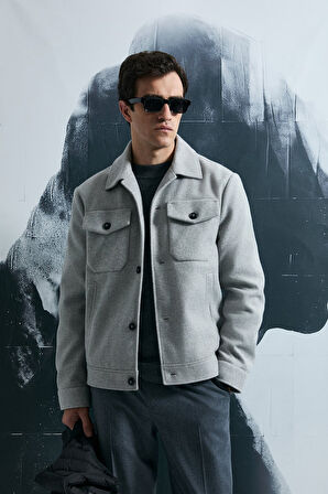 Lufian Good Erkek Örme Ceket 112120262 Gri