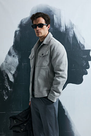 Lufian Erkek Good Örme Ceket 112120262 Gri