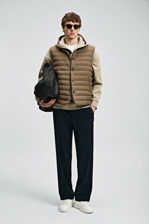 Lufian 112130027 Soon Kaz Tüyü Erkek Yelek