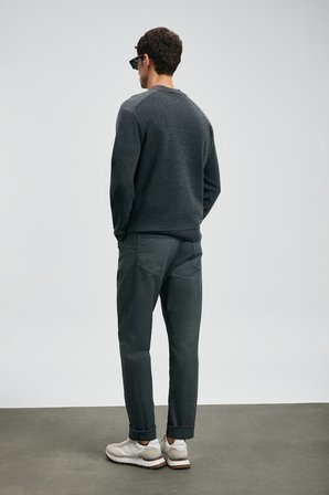 Helt Spor 5 Cep Erkek Pantolon Slim Fit Gri