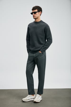 Helt Spor 5 Cep Erkek Pantolon Slim Fit Yeşil