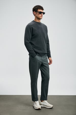 Helt Spor 5 Cep Erkek Pantolon Slim Fit Yeşil