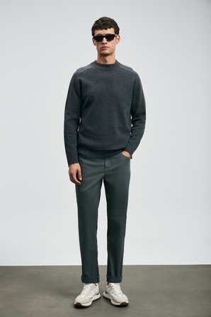 Helt Spor 5 Cep Erkek Pantolon Slim Fit Yeşil