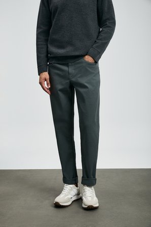 Helt Spor 5 Cep Erkek Pantolon Slim Fit Yeşil