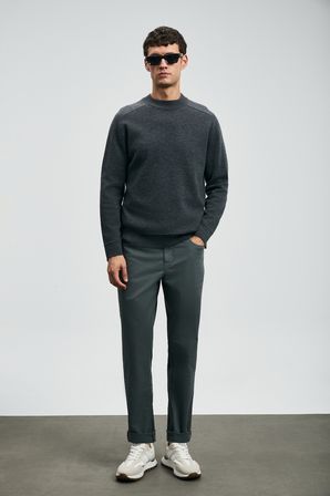 Helt Spor 5 Cep Erkek Pantolon Slim Fit Yeşil