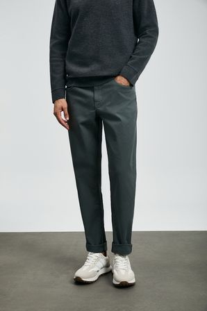Helt Spor 5 Cep Erkek Pantolon Slim Fit Yeşil