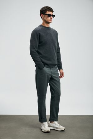 Helt Spor 5 Cep Erkek Pantolon Slim Fit Yeşil