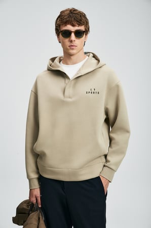 Road Erkek Sweatshirt Açık Bej