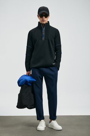 Art Erkek Sweatshirt Siyah