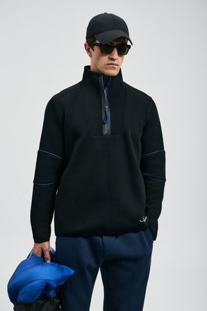 Art Erkek Sweatshirt Siyah