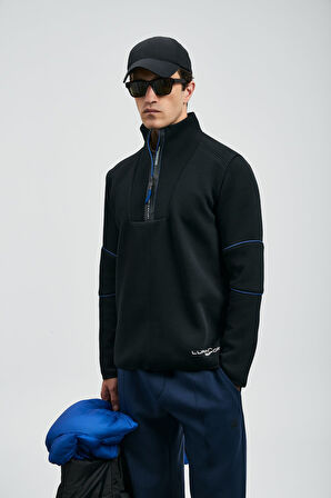 Lufian Erkek Art Sweatshirt 112030191 Siyah