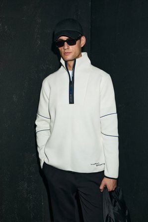 Art Erkek Sweatshirt Kırık Beyaz