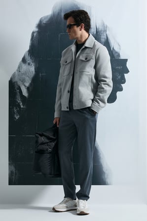 Sterno Smart Erkek Chino Pantolon Slim Fit Gri