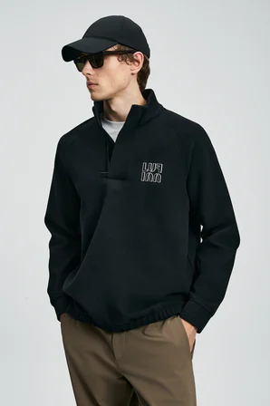 Hazel Erkek Sweatshirt Siyah