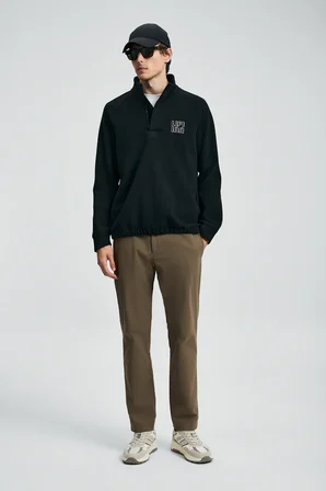 Hazel Erkek Sweatshirt Siyah