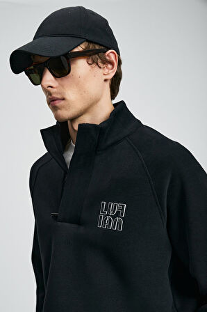 Lufian Erkek Hazel Sweatshirt 112030190 Siyah
