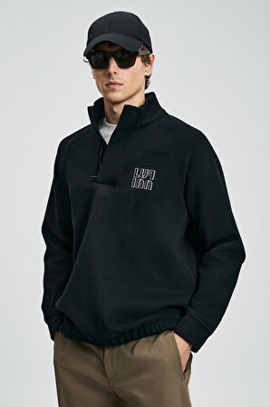 Lufian Erkek Hazel Sweatshirt 112030190 Siyah