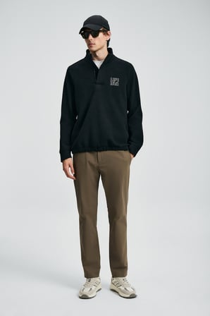 Hazel Erkek Sweatshirt Siyah