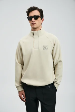 Hazel Erkek Sweatshirt Ekru