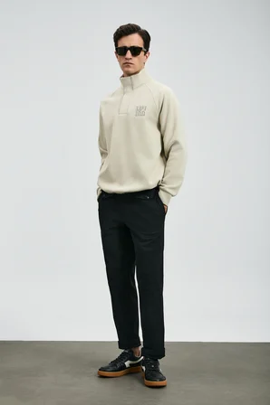 Hazel Erkek Sweatshirt Ekru