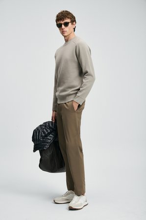 Daren Smart Erkek Chino Pantolon Slim Fit Toprak
