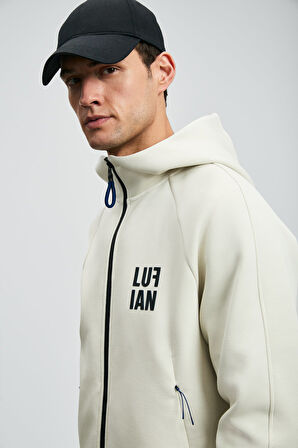 Lufian Erkek Ice Eşofman Üst 112050079 Kırık Beyaz