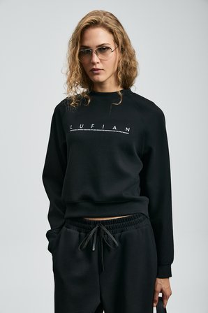Adrıana Kadın Örme Sweatshırt Siyah