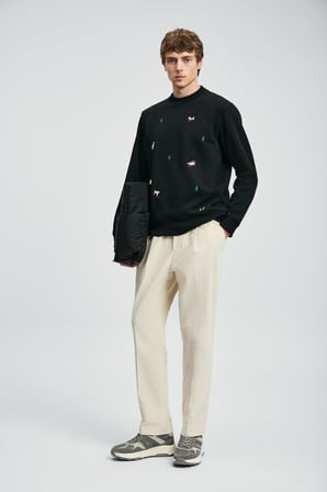 Noel Erkek Sweatshirt Siyah