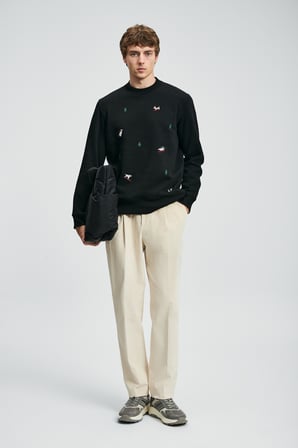 Noel Erkek Sweatshirt Siyah
